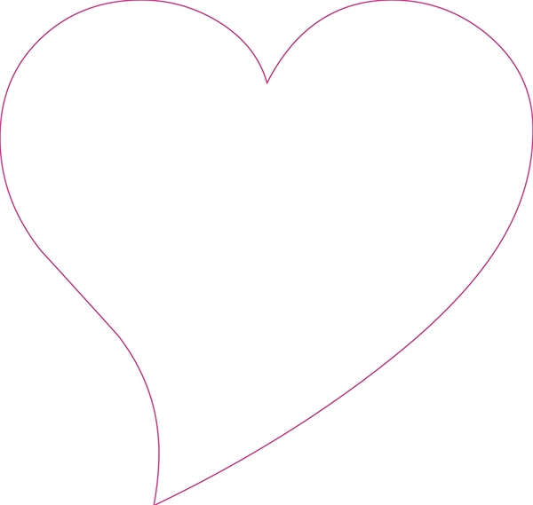 Show details for Special Offer Heart Die Cut - 7.125" x 6.75"